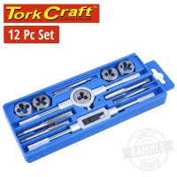 12PC WS TAP & DIE SET - PLASTIC CASE
